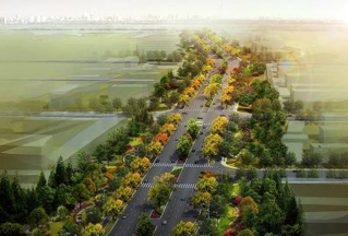 马鞍山市丰收路绿化景观设计